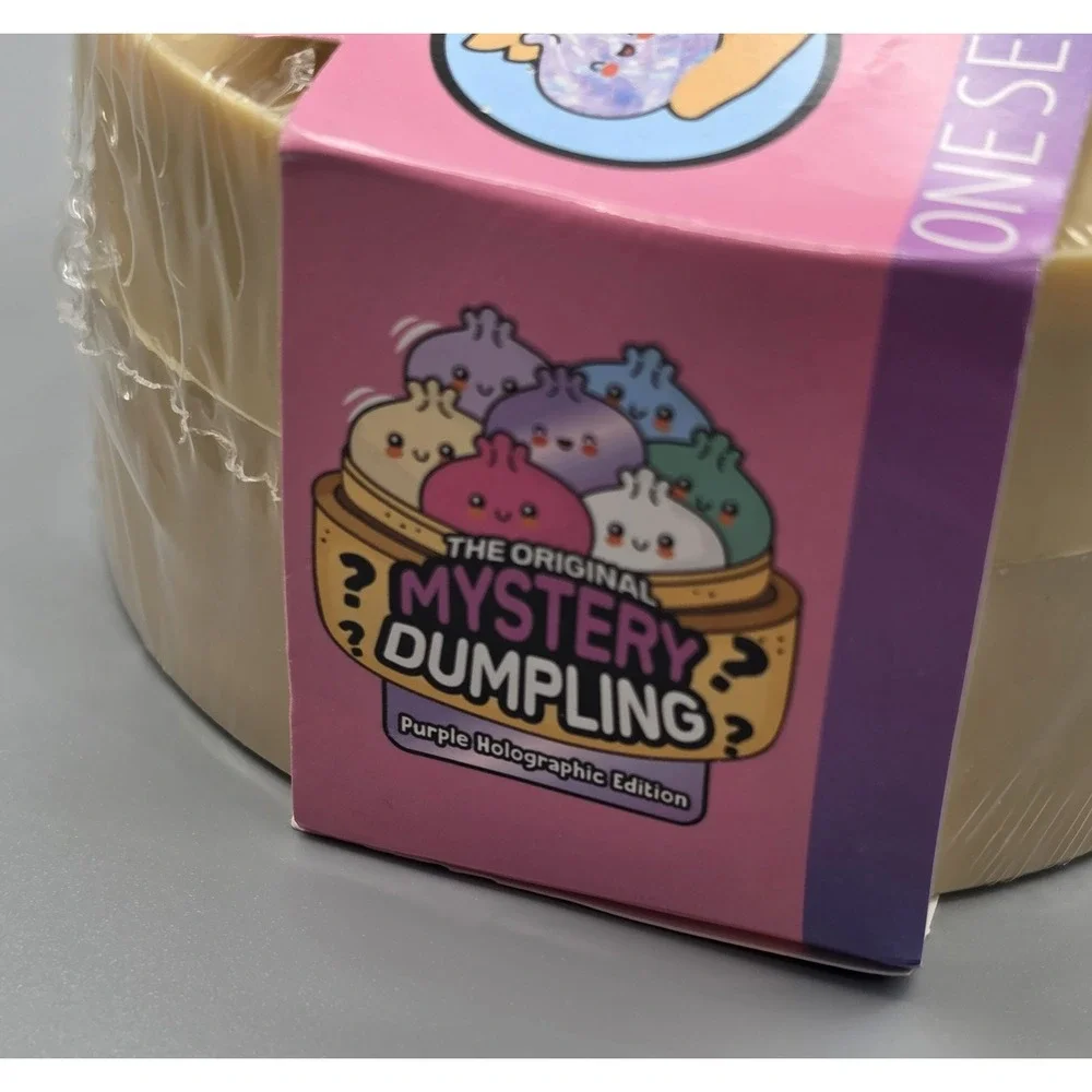Crazy Fun Original Mystery Dumpling Purple Holographic Edition Squishy Toy NEW
